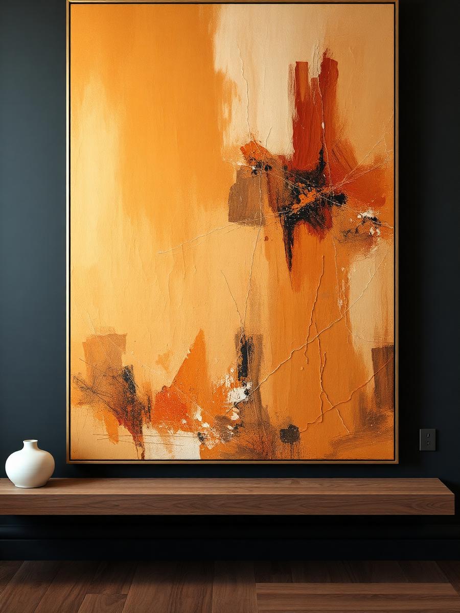 Original placed on wall
