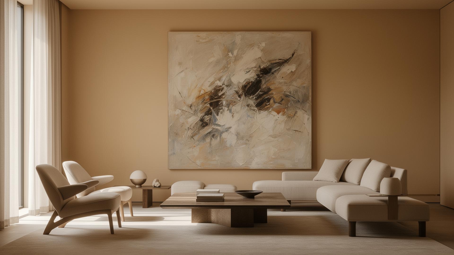 Artwork previewed inside a home